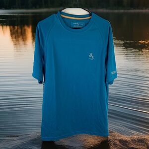 Hook & Tackle Men’s Pullover Shirt Cool Breeze UPF 50+ Sun Protection Size L